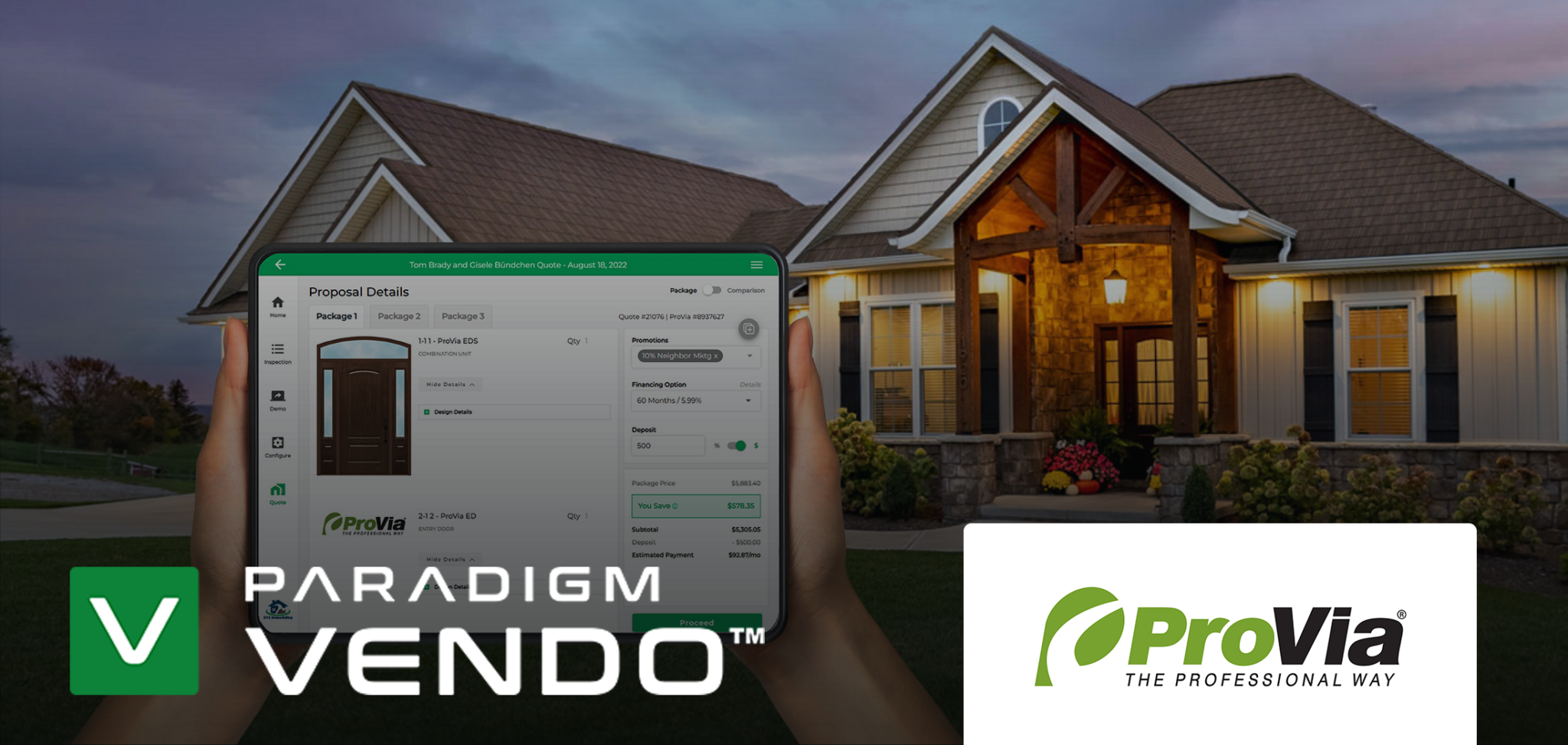 Paradigm vendo contractor estimating software