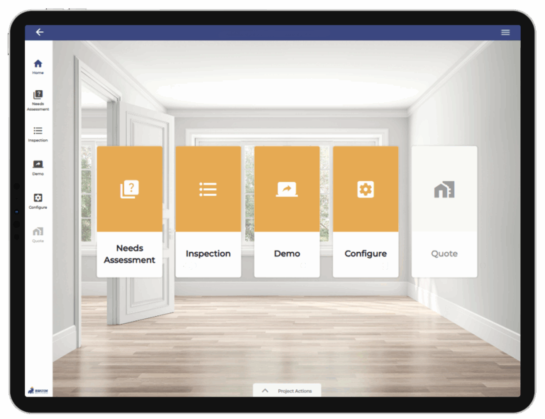 Bruin Remodeling Group Paradigm Vendo on Tablet