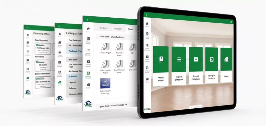 Paradigm Vendo UI on Tablet with Other UI Images Behind it - Feature Image